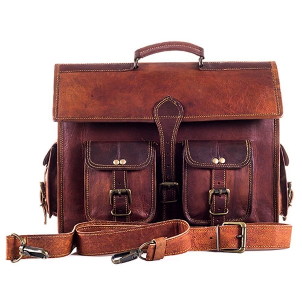 Binaca Leather Office Bag